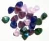 25 8mm Matte Mixed AB Glass Shell Beads